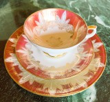 Set - mic dejun / ceai / cafea - Bavaria Elfenbein - 1989 - 1 persoana - poleit cu aur 24K, Decorative