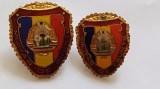 Insigna Romania- Militar de frunte RSR-ambele variante