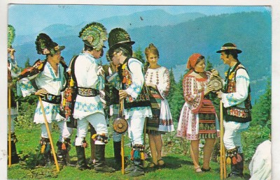 bnk cp Chipuri si port popular din judetul Bistrita-Nasaud - Vedere - circulata foto