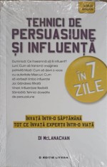 TEHNICI DE PERSUASIUNE SI INFLUENTA IN 7 ZILE-DI MCLANACHAN-253056 foto