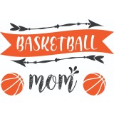 Sticker decorativ, Basketball, Portocaliu, 85 cm, 7071ST-8