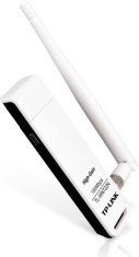 ADAPTOR RETEA TP-LINK , extern wireless 2.4 GHz, USB 2.0, port, 150 Mbps, antena externa detasabila x 1, &quot;TL-WN722N&quot; (timbru verde 0.18 lei)