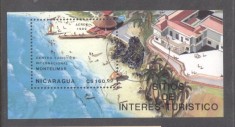 Nicaragua 1989 Tourism perf. sheet Mi.B182 used TA.096 foto
