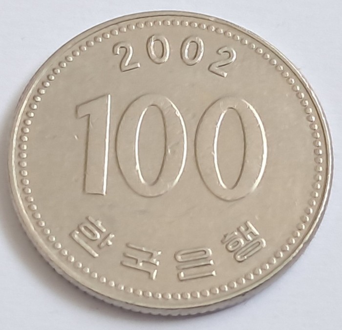 Coreea de Sud , 100 Won 2002
