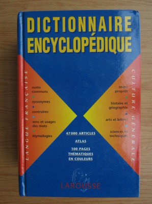 Dictionnaire encyclopedique Larousse foto