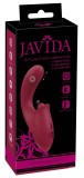 Vibrator cu mișcare de &icirc;mpingere și stimulator clitoridian Javida