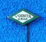 Insigna fotbal - &quot;VOINTA&quot; ARAD (varianta 2)