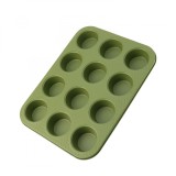 Tava de copt pentru 12 briose ZASS Gourmet, ZG-BW 01, Verde - NOU