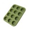 Tava de copt pentru 12 briose ZASS Gourmet, ZG-BW 01, Verde - NOU
