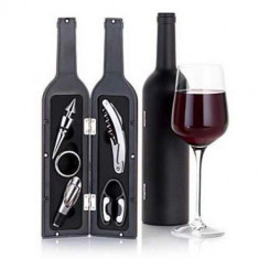 Set 5 accesorii Peterhof pentru vin in forma de sticla foto