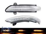 Semnale de &icirc;ntoarcere LED dinamice de tuning potrivite pentru oglinzile laterale ale Mercedes E-Class W211, S211 2007-2009, S-Class W221 2007-2009, CL