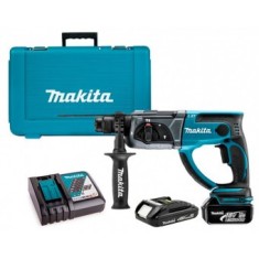 Makita DHR202RX4 Ciocan rotopercutor 1.9J + 2 acumulatori Li-Ion, 18V, 3Ah/1.5Ah + incarcator + valiza - 008838186505