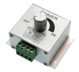 Variator led monocrom cu potentiometru 12-24V max 8A in cutie metalica