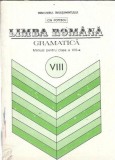 Manual Limba Romana Gramatica Clasa a VIII-a Didactica Pedagogica 1993 Ion Popescu