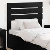 vidaXL Tăblie cap cu headboard Stejar Negru 75 cm Lemn compozit 888246