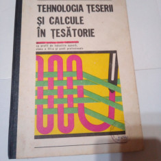 TEHNOLOGIA TESERII SI CALCULE IN TESATORIE