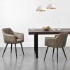 Scaun bucatarie Birmingham 81x57x53cm grej negru [en.casa] HausGarden Leisure, [en.casa]