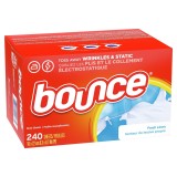 Servetele Parfumate Pentru Uscator, Bounce, Fresh Linen, pentru Rufe, Inmoaie Tesaturile si Reduc Electrizarea, Parfum Fresh, 240 buc