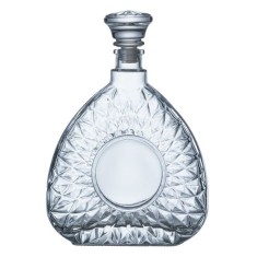 Sticla decorativa pentru lichior, 750ml, 16x5x24cm, transparent foto