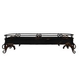 Cumpara ieftin Tava decorativa metal negru 55x20x14 cm