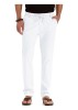 Pantaloni lungi casual pentru barbati Sailwind, din in, alb, marime 28 - OUTLET