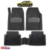 Covorase Auto Tip Tavita Cauciuc Citroen C4 Cactus (2014-2020) Negru/Argintiu, Margine Inalta, Antiderapante