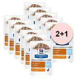 Cumpara ieftin Hill&amp;#039;s Prescription Diet Feline Early Stage Kidney Care k/d Chicken 12 x 85 g 2+1 GRATUIT, Hill&#039;s