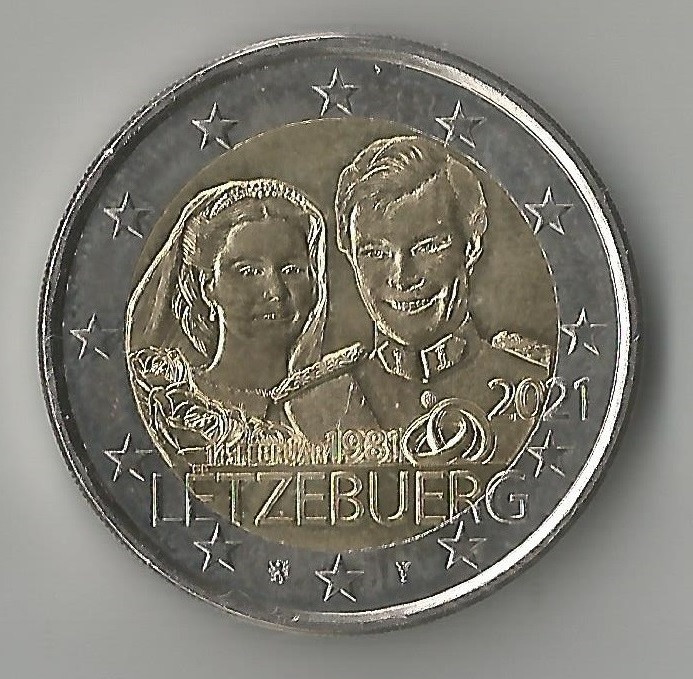 Luxemburg, 2 euro comemorativ, 2021, UNC