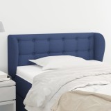 Gossi tablie de pat cu aripioare, albastru, 103x23x78/88 cm textil