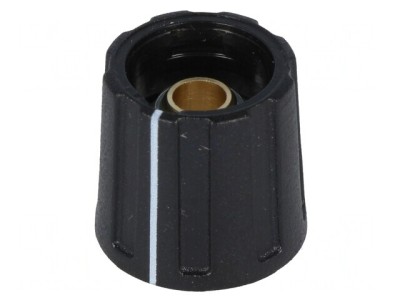 Buton rotativ negru cu indicator ABS 6,35mm foto