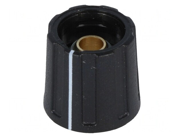 Buton rotativ negru cu indicator ABS 6,35mm