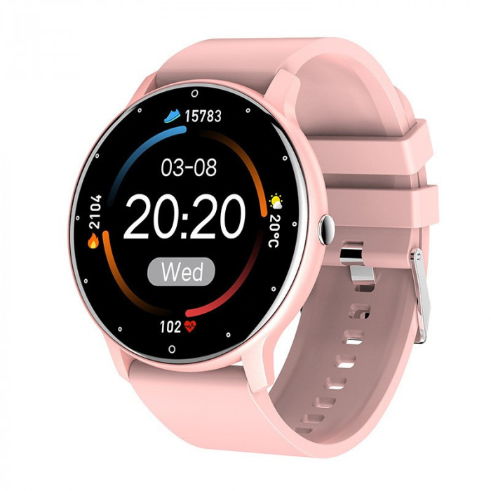 Ceas smartwatch si bratara fitness Flippy ZL02D, oxigen, ritm cardiac, pedometru, notificari, IP67, Compatibil cu Android/iOS, vibratii, multi sport,