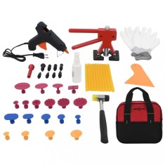 vidaXL Set reparații &icirc;ndoituri caroserie fără vopsea, 45 de piese