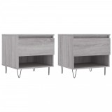 Cumpara ieftin Masute de cafea, 2 buc., gri sonoma, 50x46x50 cm, lemn compozit