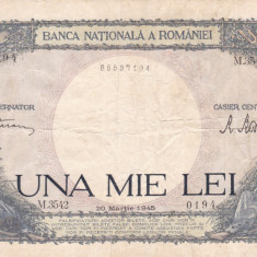 BANCNOTA 1000 LEI 1945 Seria M 3542