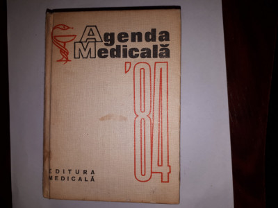 CY - COLECTIV &amp;quot;Agenda Medicala &amp;#039;84 / 1984&amp;quot; foto