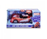Cumpara ieftin JADA MARVEL MASINUTA LIGHT HERO SPIDER MAN CU SUNETE SI LUMINI SCARA 1:32