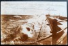 Constanta - Furtuna pe inserate pe dig - probabil 1932, tip fotografie, circulata la Timisoara, timbre rupte partial, Editura P.Hrisicu, Necirculata