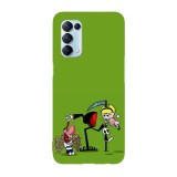 Husa compatibila cu Oppo A54 5G, Viceversa, model Face Slap Billy and Mandy, Silicon, TPU, Transparent, Carcasa