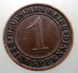 B.189 GERMANIA WEIMAR 1 REICHSPFENNIG 1933 A