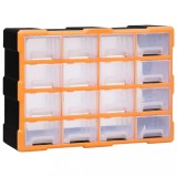 VidaXL Organizator cu 16 sertare medii, 52x16x37 cm