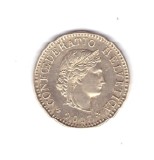 Moneda Elvetia 5 rappen 2017, stare foarte buna, curata, Europa, Cupru-Nichel