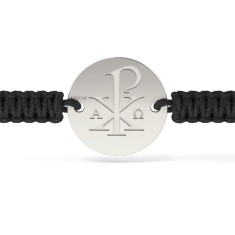 Bratara din argint cu snur model Ortodox 09