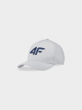 Șapcă cu cozoroc strapback pentru băieți - alb-gălbui, 4F Sportswear