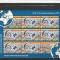ROMANIA 2015 2088 c 70 DE ANI DE LA INFIINTAREA ONU MINICOALA DE 8 TIMBRE SI 2 VINIETE DIFERITE MNH NESTAMPILATA