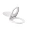 Capac de toaletă Rion Soft Close 2 &icirc;n 1 cu reductor, plastic, alb