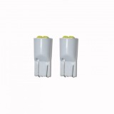 Set 2 x Bec T10 4 led 3030 4W 12V, Universal