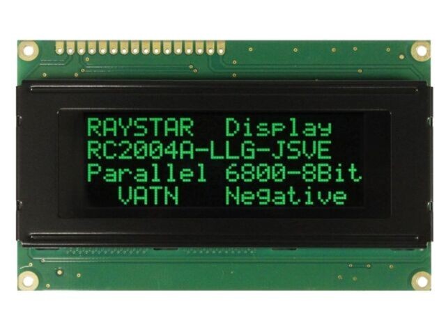Afișaj LCD alfanumeric 20x4, LED verde