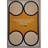 Bibliografia analitica a limbii romane literare 1780-1866 (Editia: 1972)
