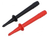 Kit de sonde de măsură 10A 1kV negru şi roşu - Contacte: alamă